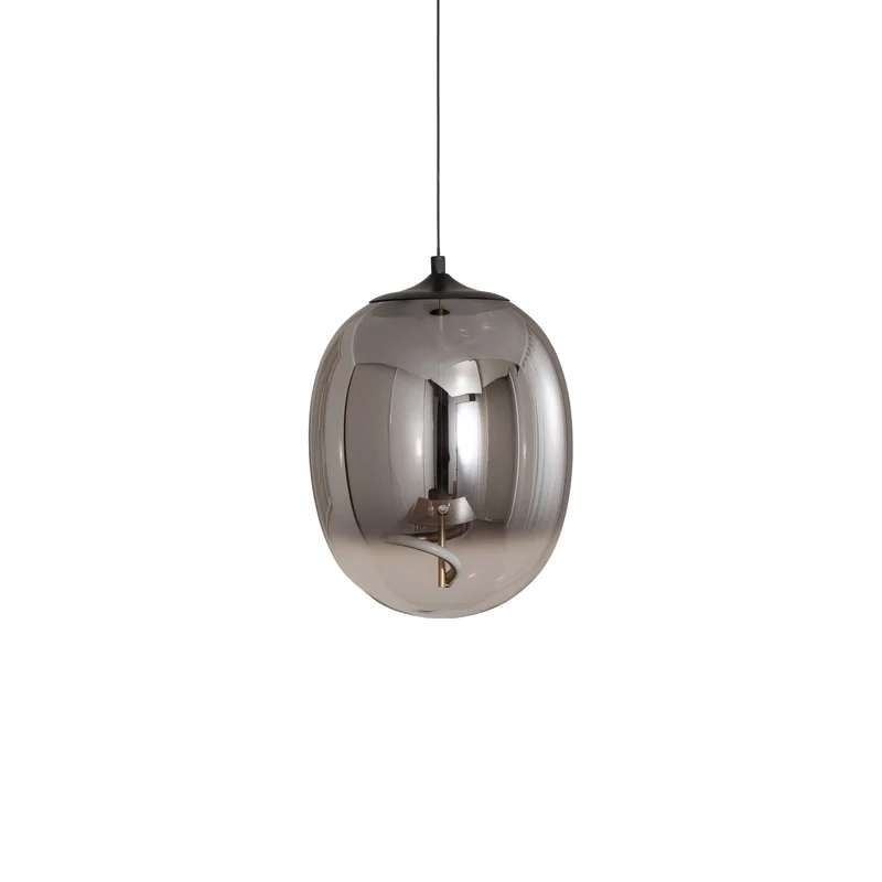 B-Ware ONLI Pendelleuchte Hängeleuchte LED Glas rauchgrau Lilly Wohnzimmer 4000 K 28 cm