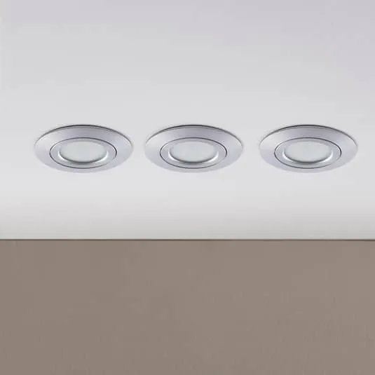 B-Ware Lindby LED-Einbaustrahler Deckenlampe Deckenlampe Lampe Andrej rund 3er-Set