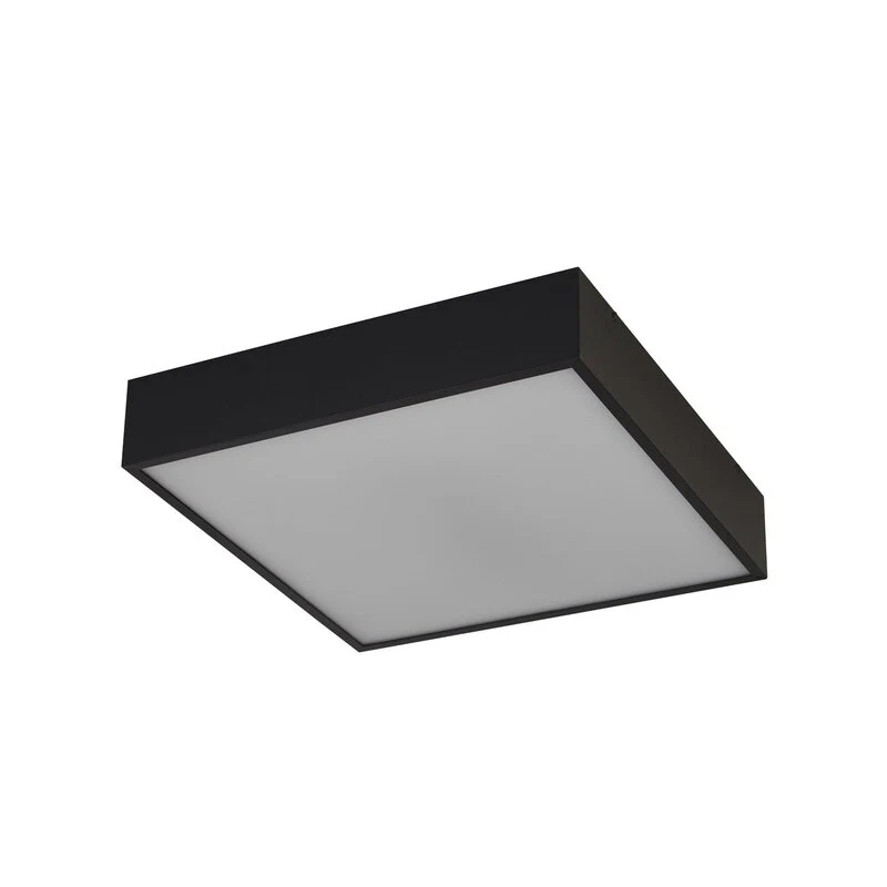 B-Ware Searchlight Deckenleuchte Badlampe LED Lampe Zeus schwarz Aluminium Kunststoff