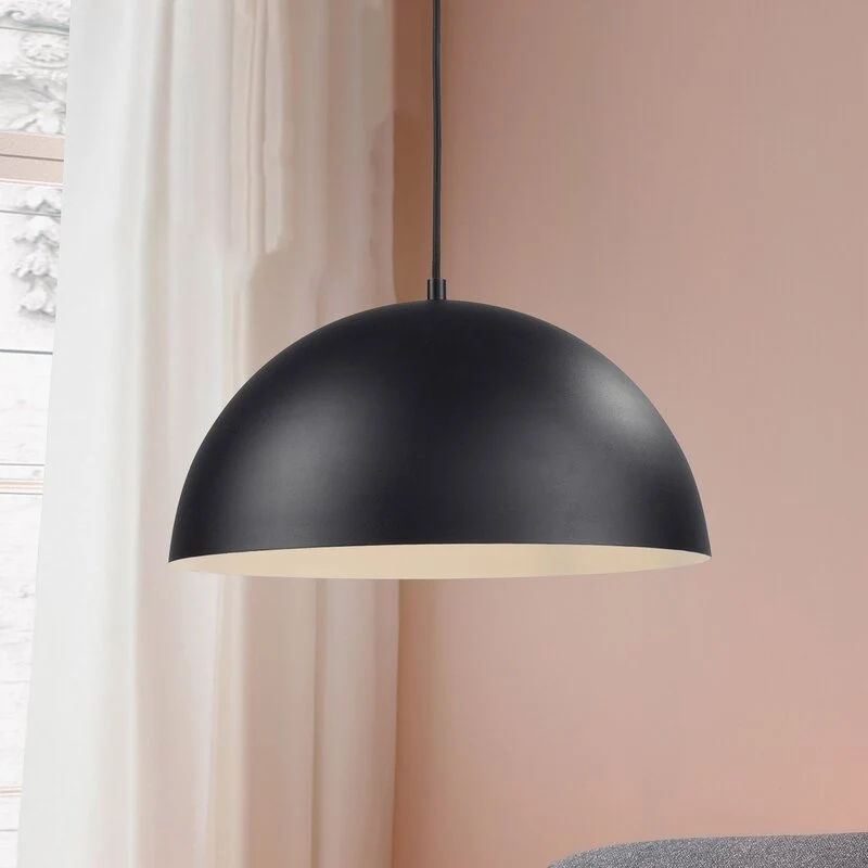 B-Ware SCHÖNER WOHNEN Hängeleuchte Pendelleuchte Ali Lampe schwarz Eisen E27 38 cm