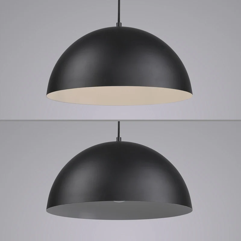B-Ware SCHÖNER WOHNEN Hängeleuchte Pendelleuchte Ali Lampe schwarz Eisen E27 38 cm