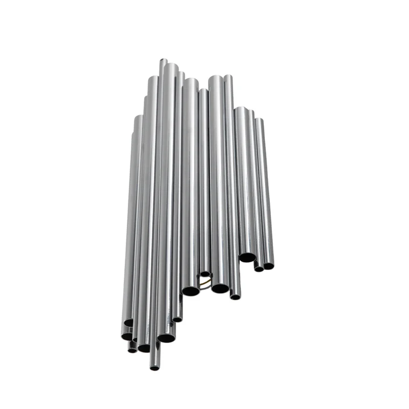 B-Ware Opviq Wandleuchte Reis Wandlampe Leuchte chrom Metall Höhe 50 cm E14 LED dimmbar