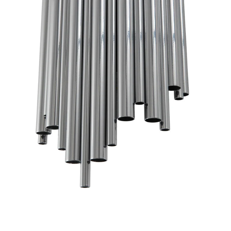 B-Ware Opviq Wandleuchte Reis Wandlampe Leuchte chrom Metall Höhe 50 cm E14 LED dimmbar