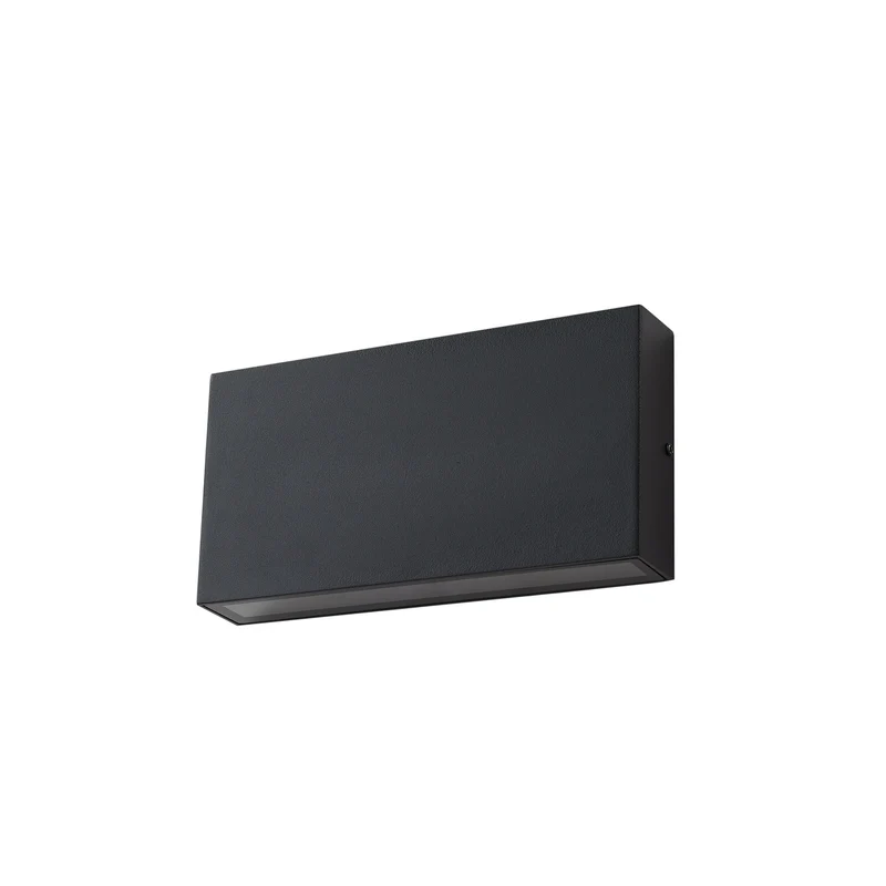 B-Ware Lindby LED Außenwandlampe Leuchte Jarte schwarz Metall IP54 17cm