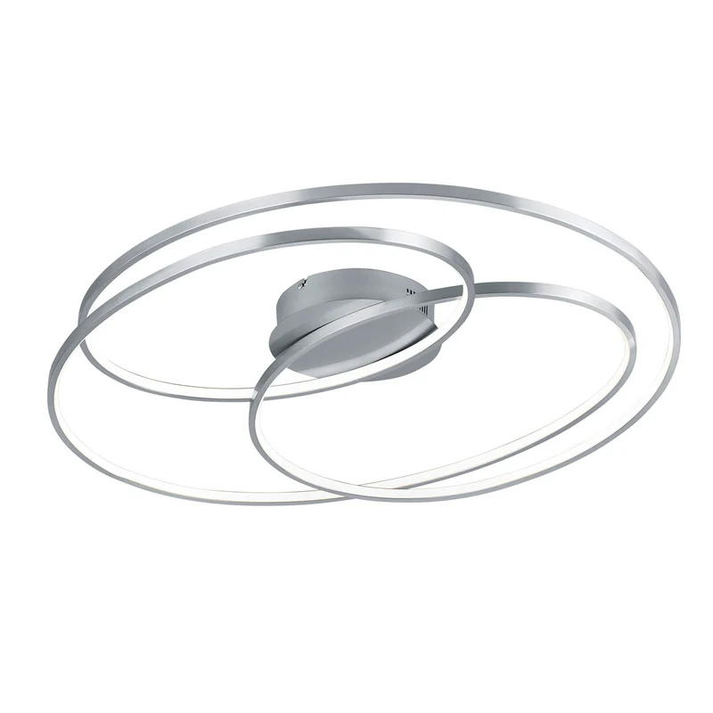 B-Ware Trio Lighting LED-Deckenlampe Leuchte Gale Deckenleuchte 80cm nickel matt