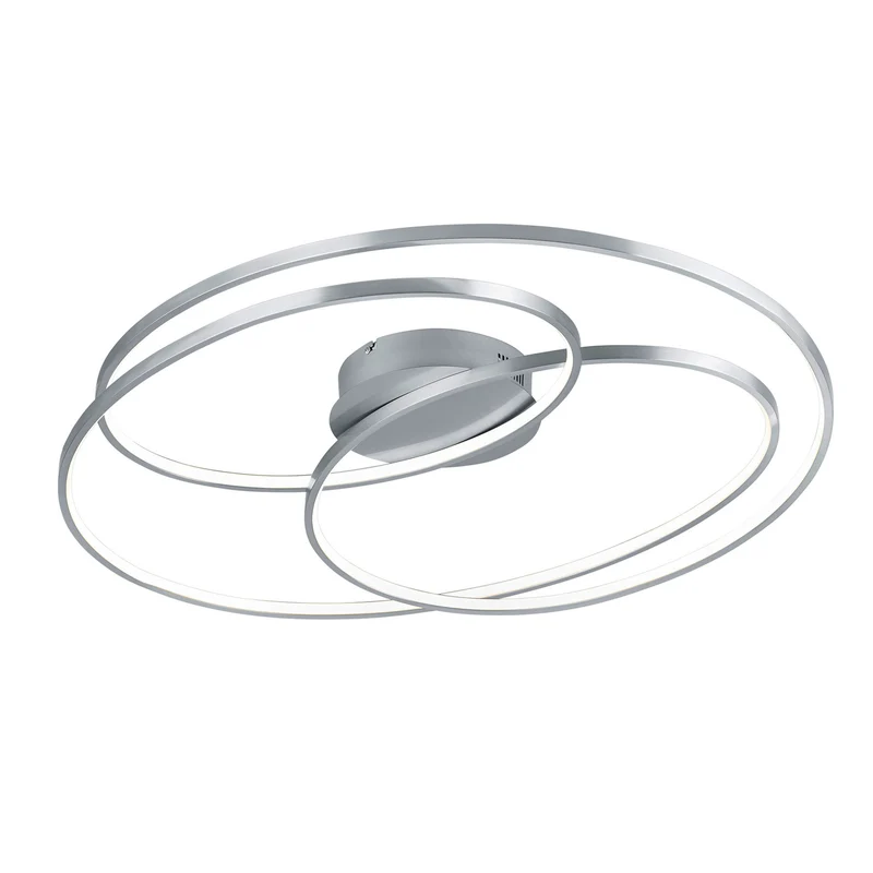 B-Ware Trio Lighting LED-Deckenlampe Leuchte Gale Deckenleuchte 80cm nickel matt