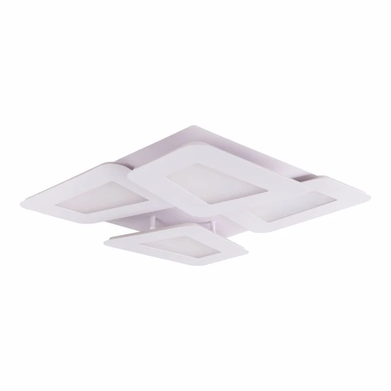 B-Ware Näve LED Deckenleuchte Leuchte Simen weiß Fernbedienung Metall 48x48 cm CCT