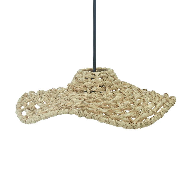 B-Ware PR Home Hängelampe Pendelleuchte Tali Raffia-Schirm Ø30cm Creme Wohnzimmer