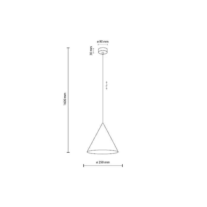 B-Ware TK Lighting Cono Hängeleuchte Pendelleuchte E27 Lampe Mint Stahl Kunststoff