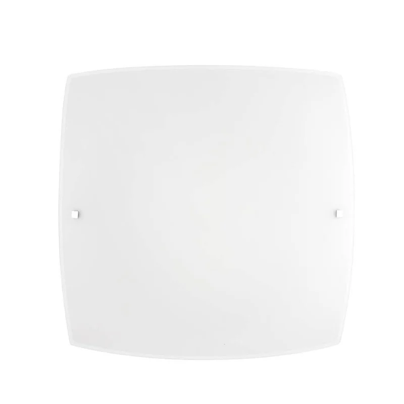 Quale Glas Deckenlampe 4-Eckig Weiß