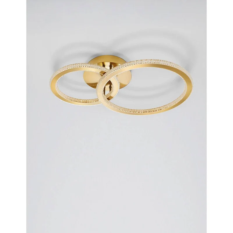 Cilion LED Deckenlampe Metall Gold
