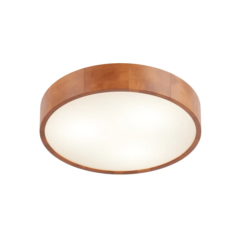 B-Ware Envostar Deckenleuchte Lampe Kerio Holz Glas Kiefer Rustikal Ø 47 cm E27 LED