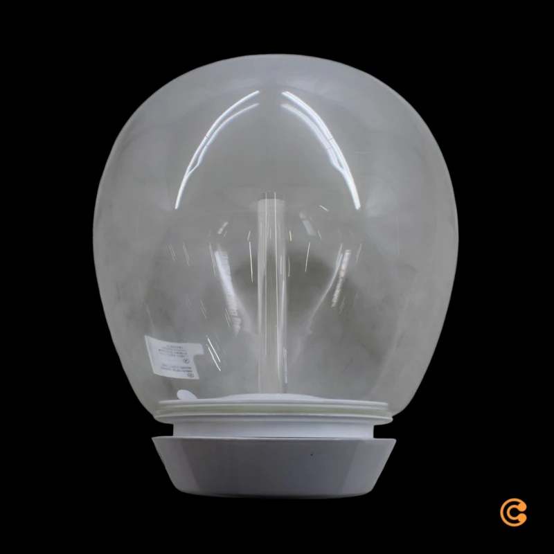 B-Ware Deckenleuchte Lampe Empatia LED Glas Weiß Transparent Leuchte Ø 26 cm Warmweiß