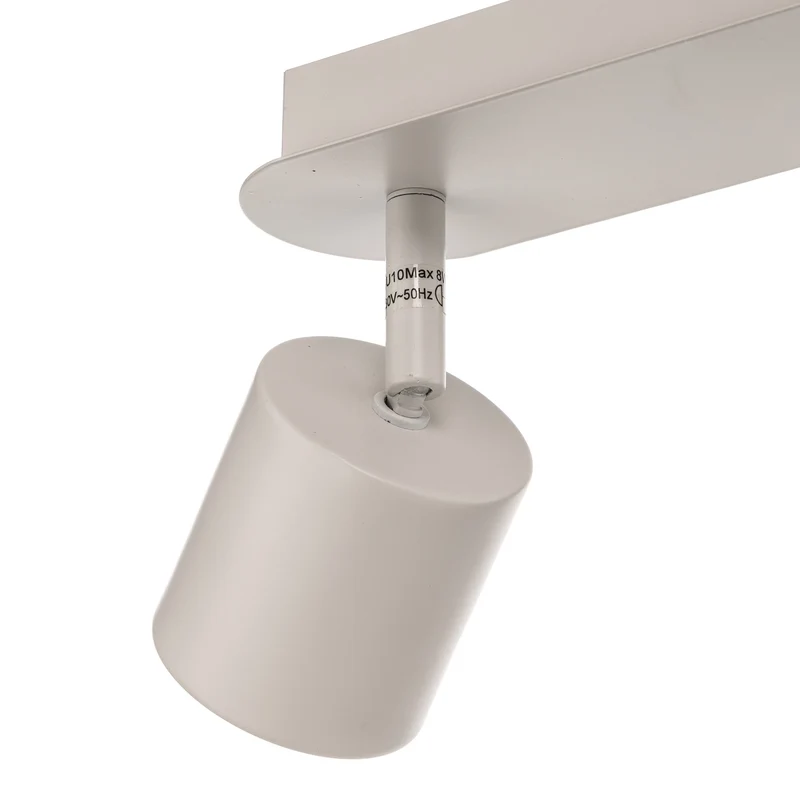B-Ware Modo Deckenspot Strahler Deckenlampe Leuchte Edelstahl Kunststoff Weiß 4-flg
