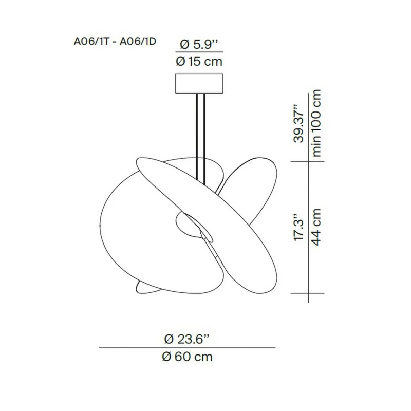 B-Ware Luceplan Pendelleuchte Hängeleuchte LED Levante Leuchte Lampe SIEHE TEXT/FOTO