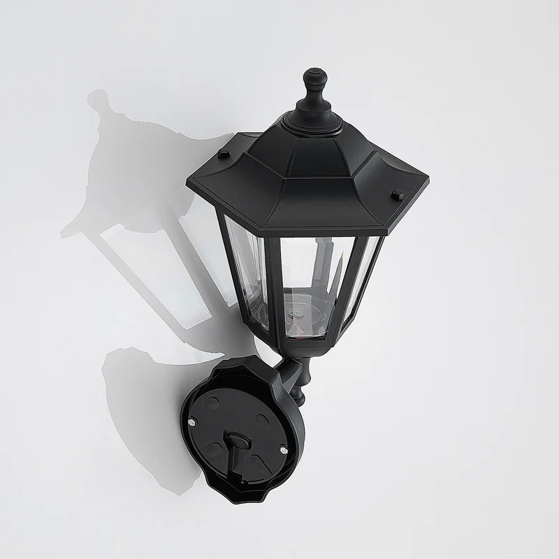 3x B-Ware Lindby LED-Außenwandlaterne Iavo in Schwarz Gartenlaterne Wandleuchte 3 STÜCK
