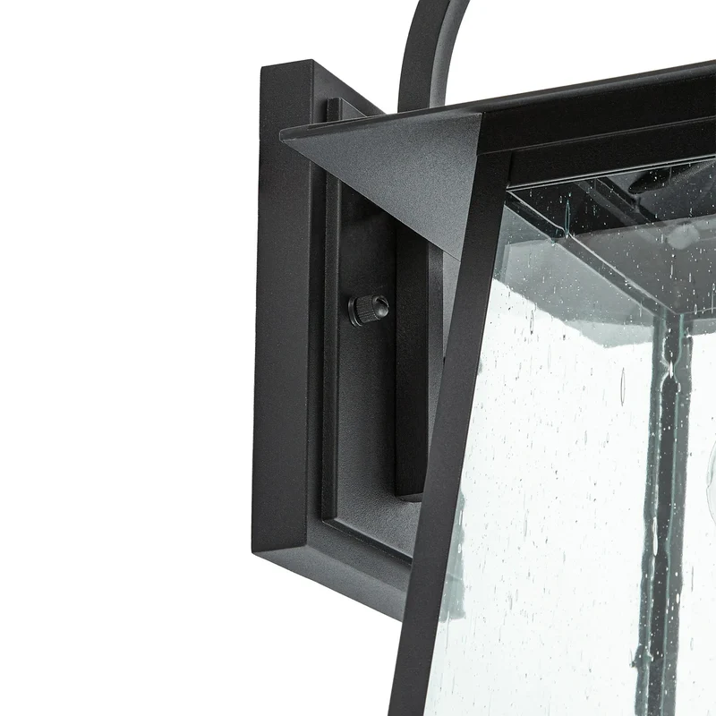 B-Ware Leuchte Außenwandleuchte Laterne Lindby Lucande schwarz Aluminium Glas365