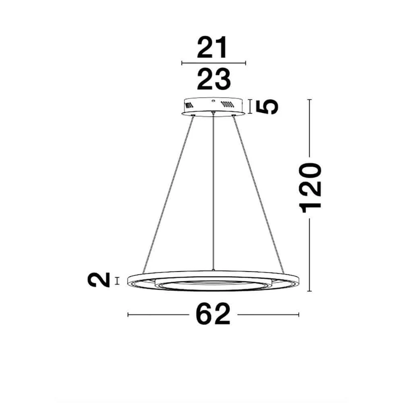 Galaxy LED Hängelampe Ø 62cm