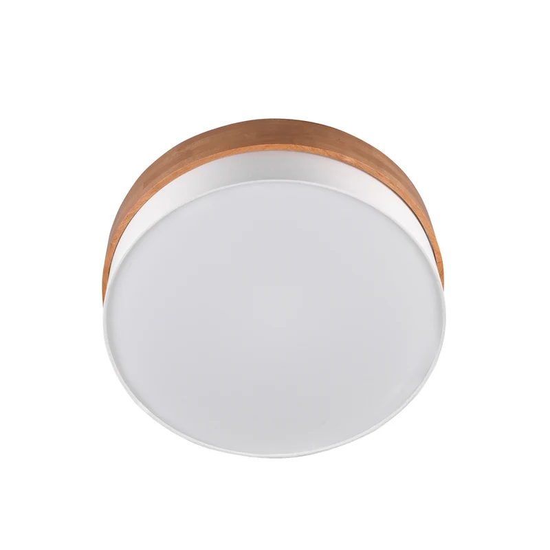 B-Ware Trio Lighting Deckenleuchte Lampe Deckenlampe Seasons Holz Braun Weiß 50 cm