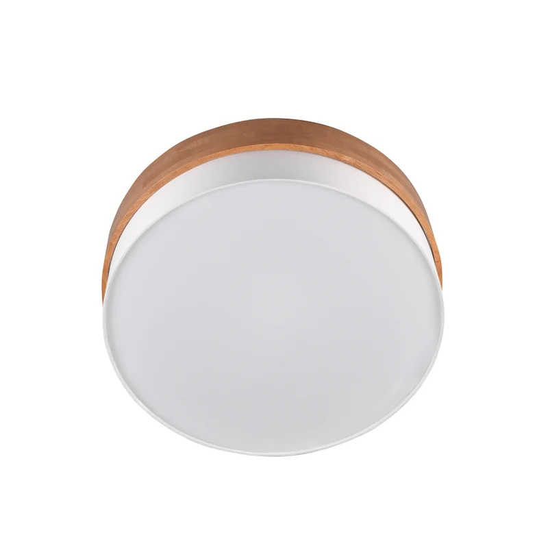 B-Ware Trio Lighting Deckenleuchte Lampe Deckenlampe Seasons Holz Braun Weiß 50 cm
