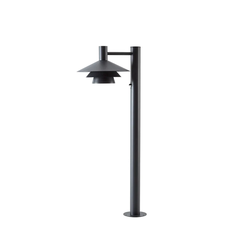 B-Ware Lucande Wegeleuchte Wegelampe LED Montaro Anthrazit Sensor Außenbereich H10532