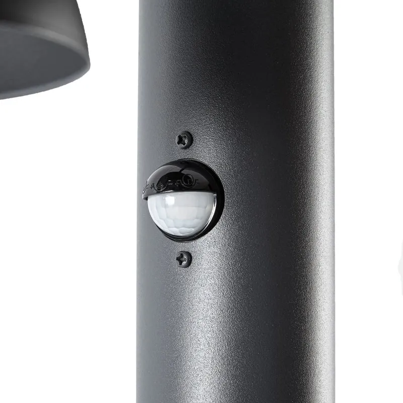 B-Ware Lucande Wegeleuchte Wegelampe LED Montaro Anthrazit Sensor Außenbereich H10532