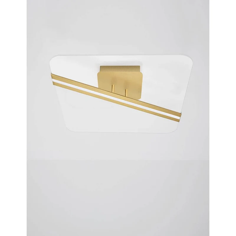 Jertuna LED Deckenlampe Gold, Klar