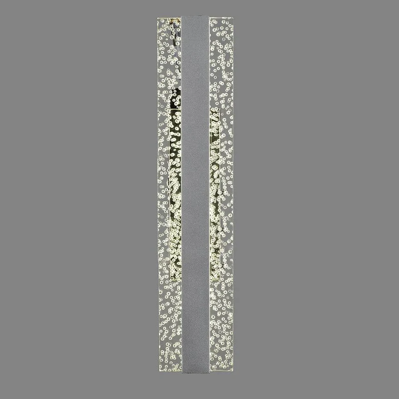 Burbuja LED-Wandlampe Chrom