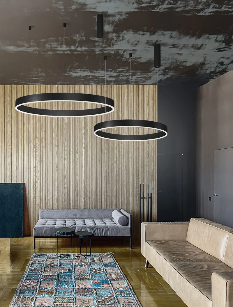 B-Ware Nova Luce Pendelleuchte Hängelampe Motif LED dimmbar gold Acryl opal matt