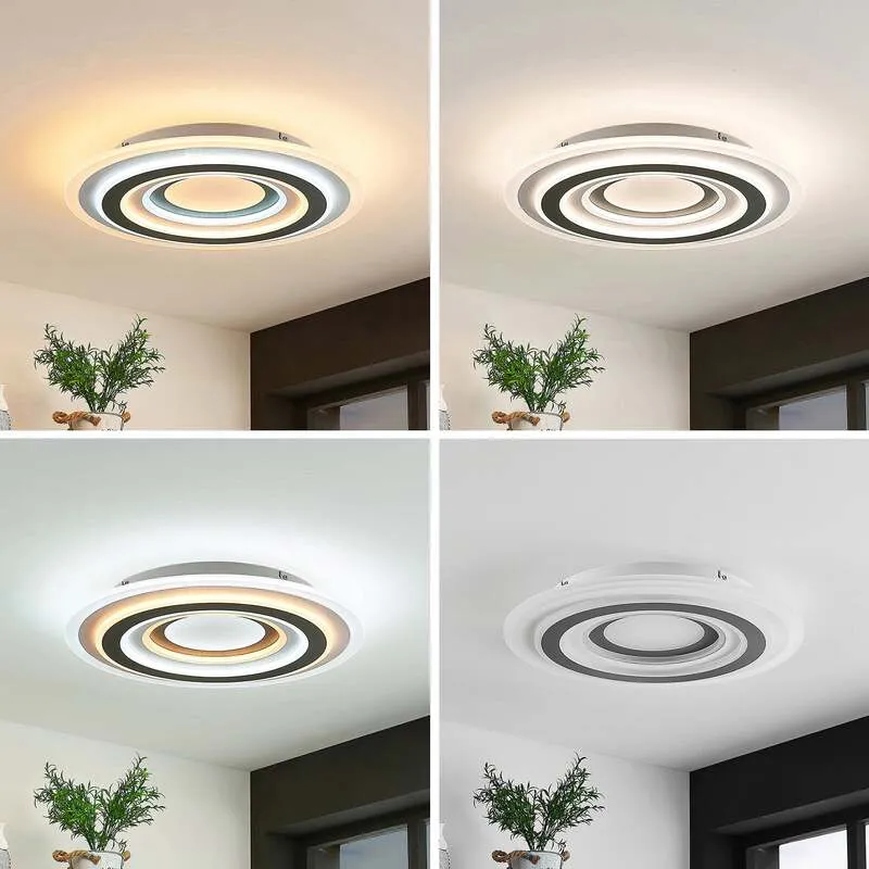 B-Ware Lindby Deckenleuchte Lampe LED dimmbar weiß anthrazit opal SIEHE TEXT