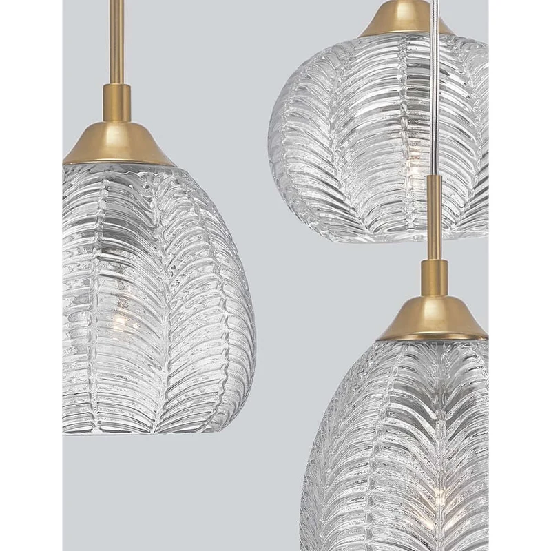 Vario Hängelampe 3-flammig Glas, Metall