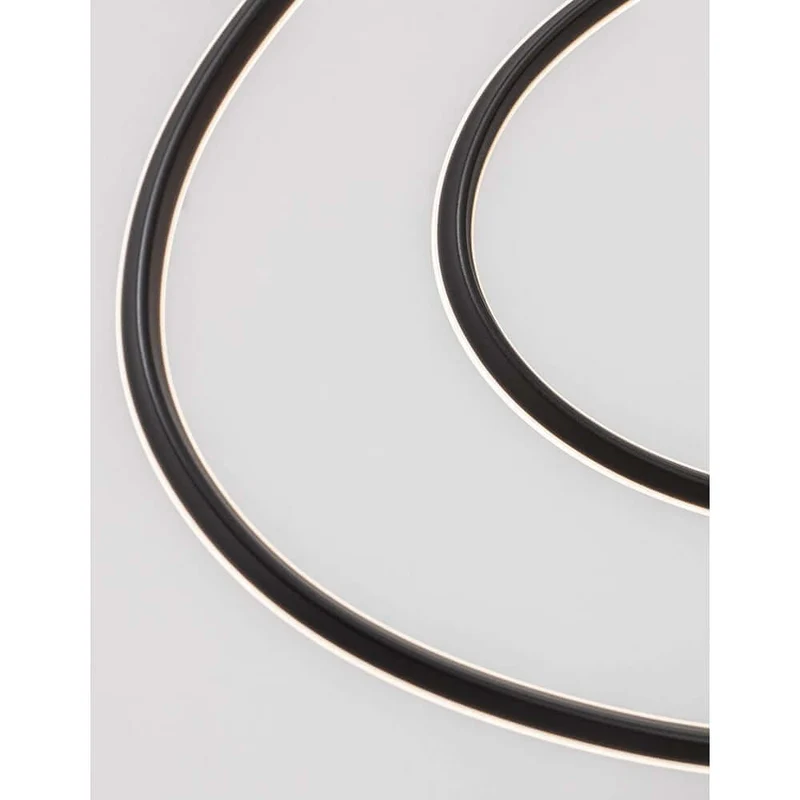 Torrente LED Hängeleuchte 2-Ringe Metall, Acryl