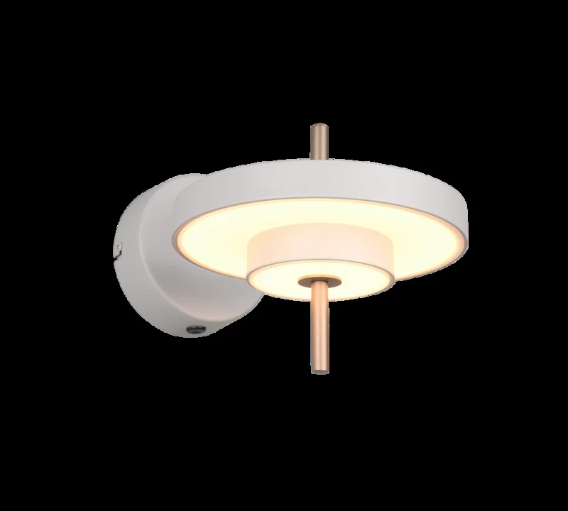 B-Ware Trio Wandleuchte Wandlampe LED KEATON Metall Warm Grey Schalter FLEXconnect
