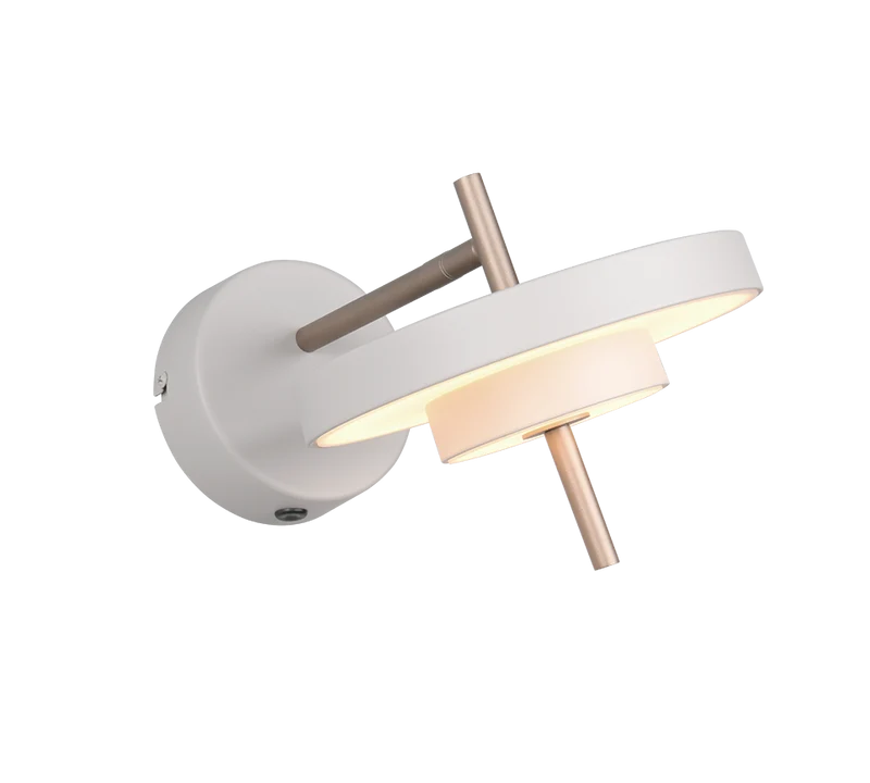 B-Ware Trio Wandleuchte Wandlampe LED KEATON Metall Warm Grey Schalter FLEXconnect