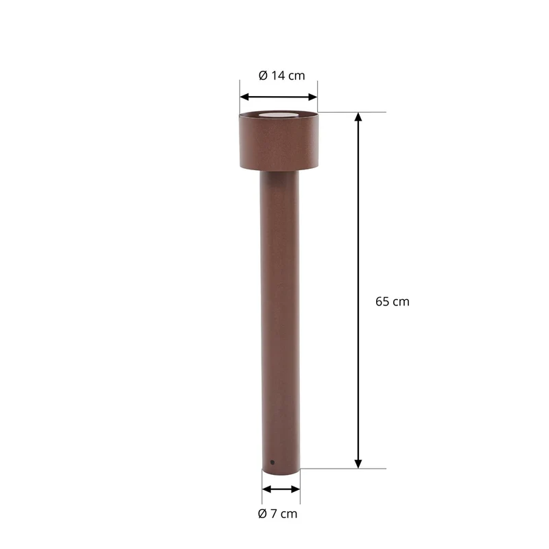 B-Ware Arcchio Wegeleuchte Wegelampe Milten LED Außenleuchte Rost IP65 Aluminium18
