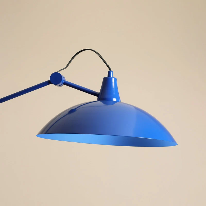 B-Ware Hängeleuchte Pendelleuchte Melos blau Metall skandinavisch höhenverstellbar LED