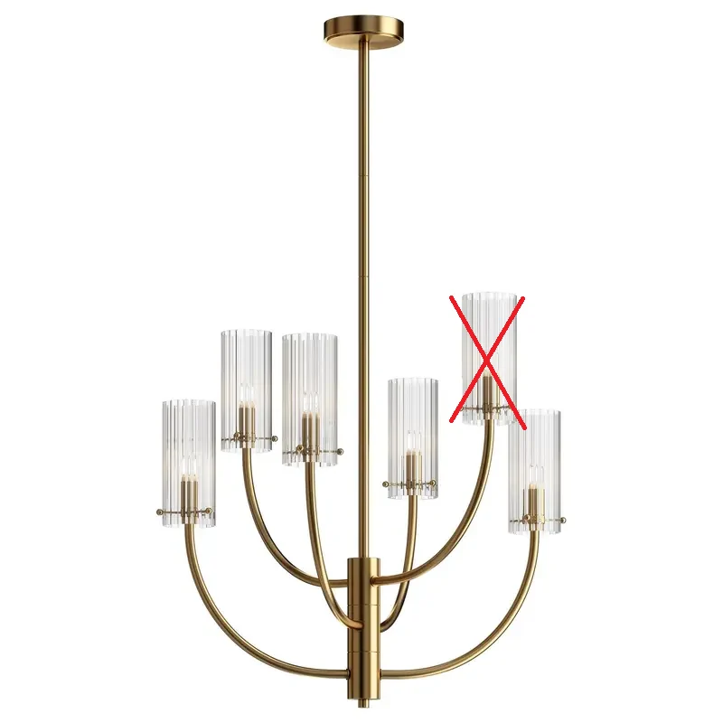 C-Ware Maytoni Arco Hängeleuchte Hängelampe Lampe Kronleuchter G9 SIEHE TEXT/FOTO