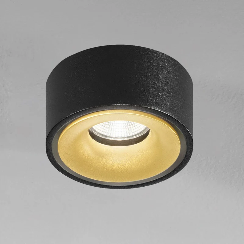 B-Ware Egger Einbaustrahler Spot Clippo LED schwarz gold Aluminium Warmweiß Dimmer
