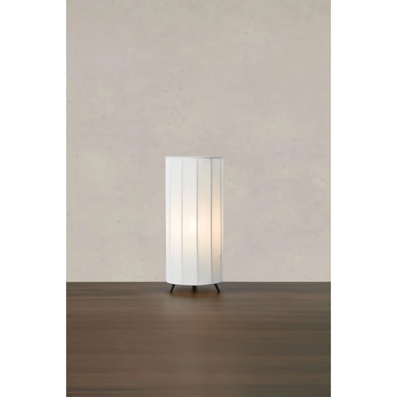 B-Ware Markslöjd Tischlampe Leuchte Hikari Tisch Lampe Stoff Metall weiß 31,5 cm E27