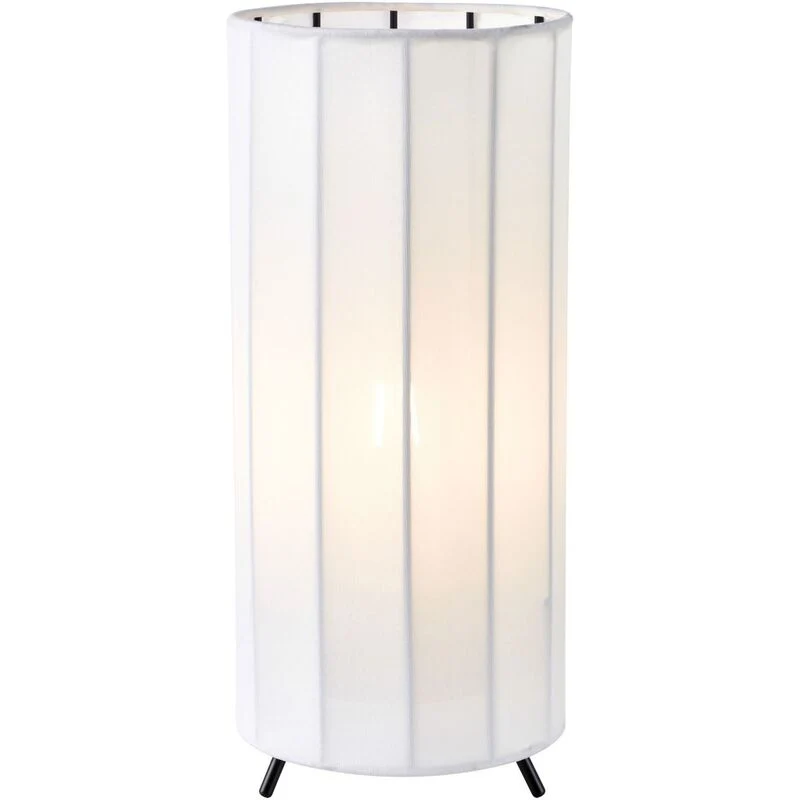 B-Ware Markslöjd Tischlampe Leuchte Hikari Tisch Lampe Stoff Metall weiß 31,5 cm E27