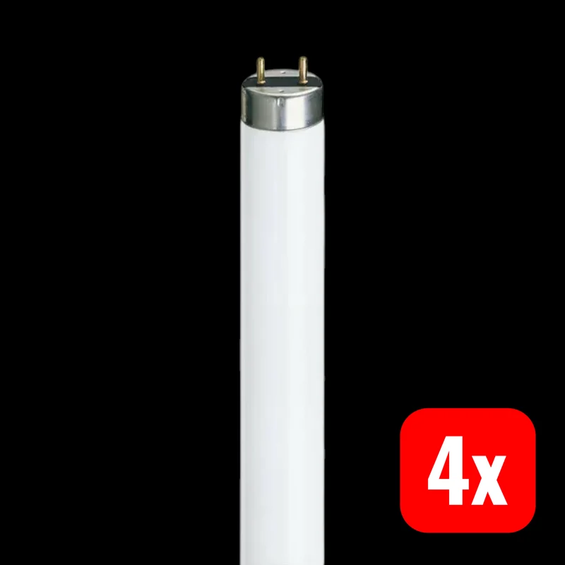 4x B-Ware Philips Leuchtstofflampe Master Super 80 Röhre TL-D G13 warmweiß Stab 4 STÜCK
