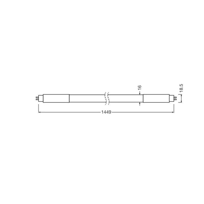 5x B-Ware LEDVANCE LED Röhre Leuchtstofflampe G5 T5 neutralweiß 1463 mm 18W 4000K 5 STÜCK