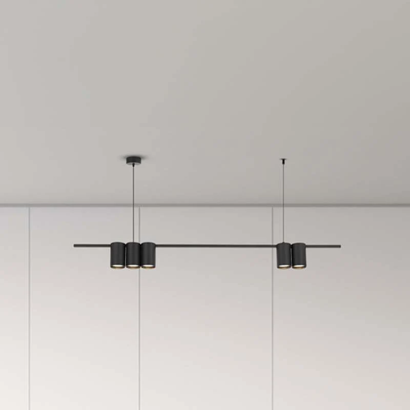 B-Ware Genesis Hängeleuchte Pendelleuchte Lampe schwarz Aluminium Wohnzimmer 100 cm