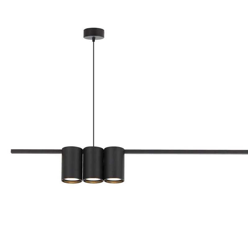 B-Ware Genesis Hängeleuchte Pendelleuchte Lampe schwarz Aluminium Wohnzimmer 100 cm