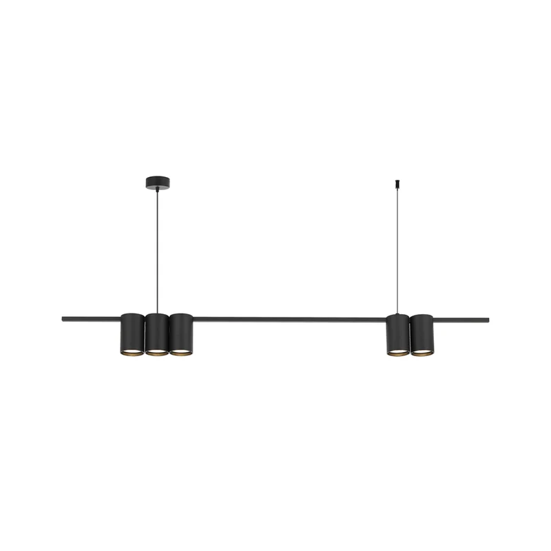 B-Ware Genesis Hängeleuchte Pendelleuchte Lampe schwarz Aluminium Wohnzimmer 100 cm