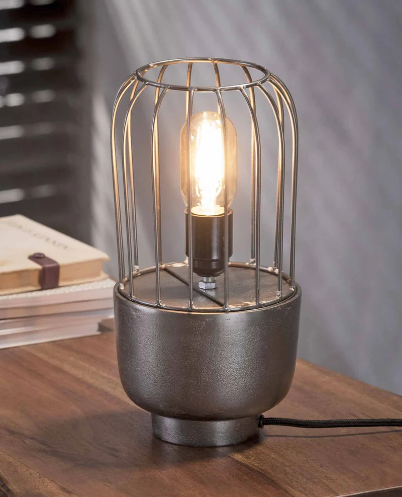Tischleuchte AMILIA 1-flammig Farbton Black Nickel