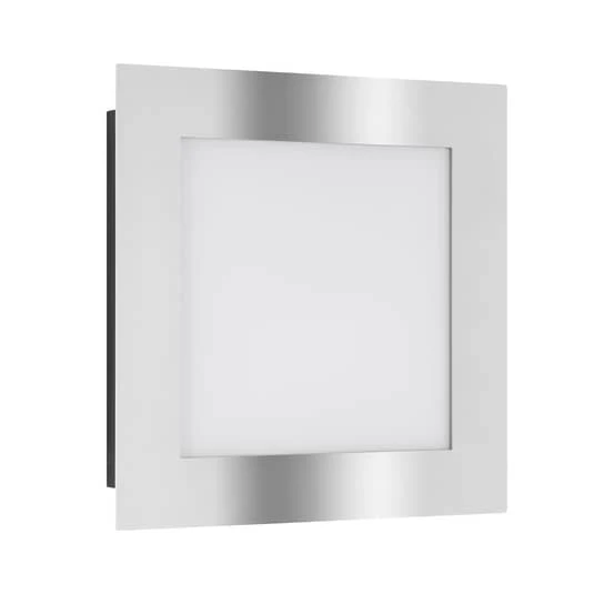 B-Ware LCD Außenwandleuchte Aussenlampe LED Bewegungsmelder Edelstahl gebürstet weiß sc