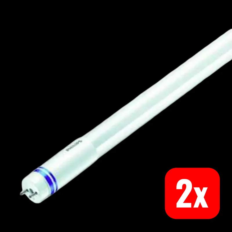 2x B-Ware Philips Röhre Leuchtstofflampe LED Tube Warmweiß G13 Weiß Matt Dimmbar 2 STÜCK