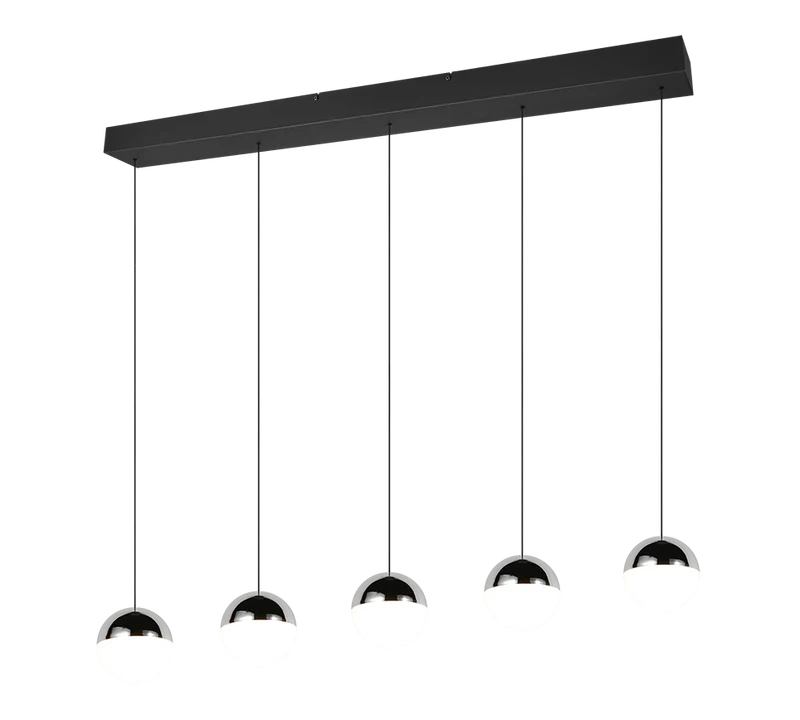 B-Ware Trio Pendelleuchte Hängelampe SENTA LED Leuchte schwarz Essbereich Küche 4000 K