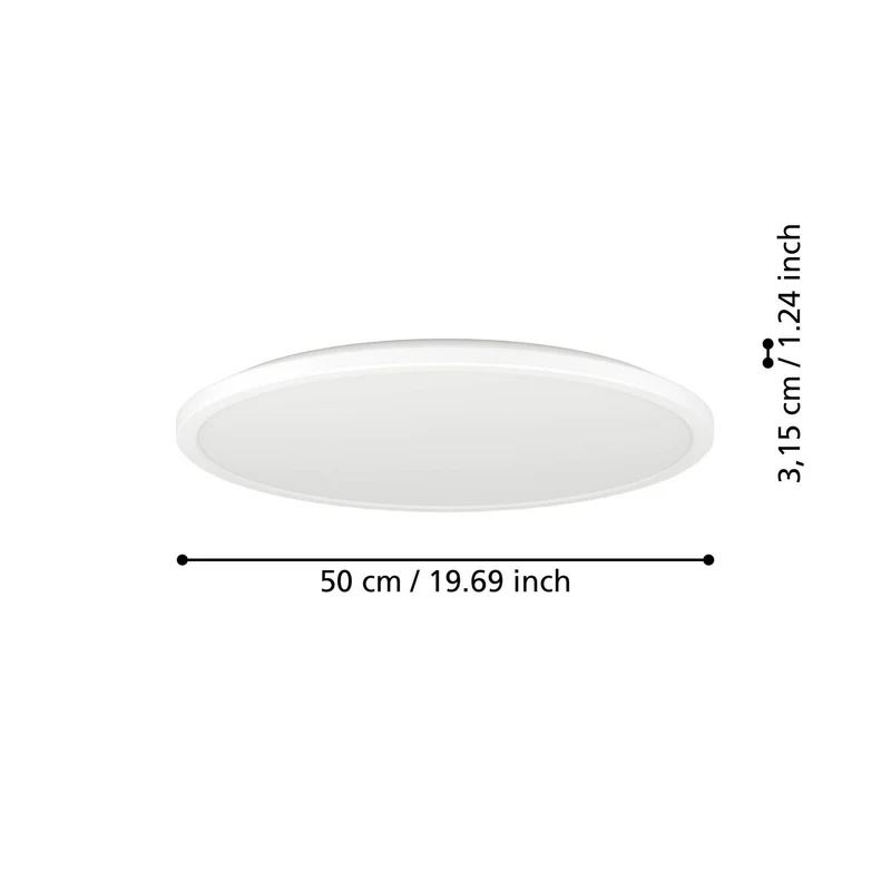 B-Ware EGLO connect LED-Deckenlampe Smart Home Rovito-Z weiß Ø50cm SIEHE TEXT